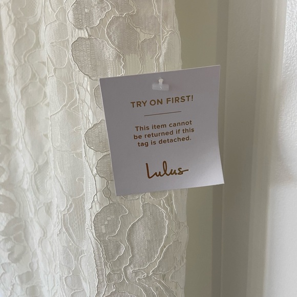 Lulus NWT Magic in the Moment White Lace Tiered Maxi Dress - Picture 6 of 9